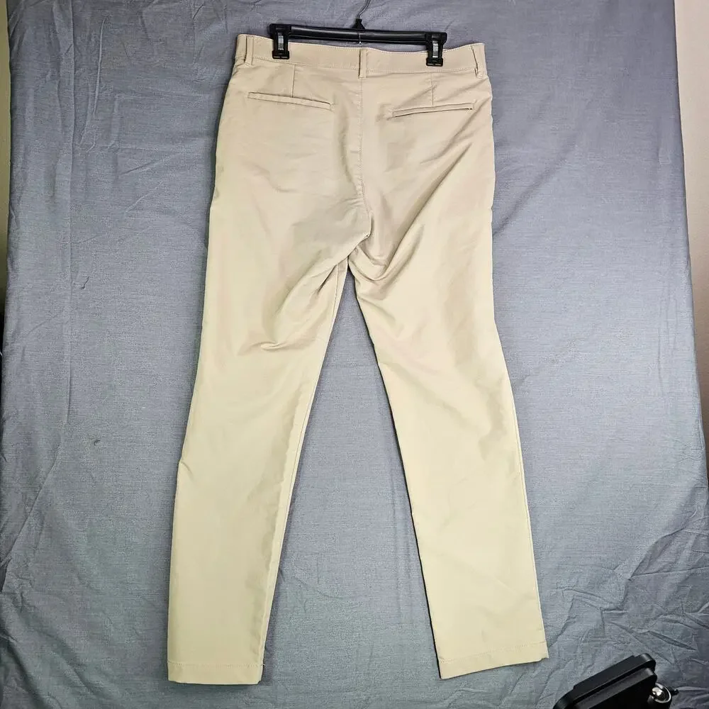 Banana Republic Performance Chino Pants Beige Mens 32W x 32L